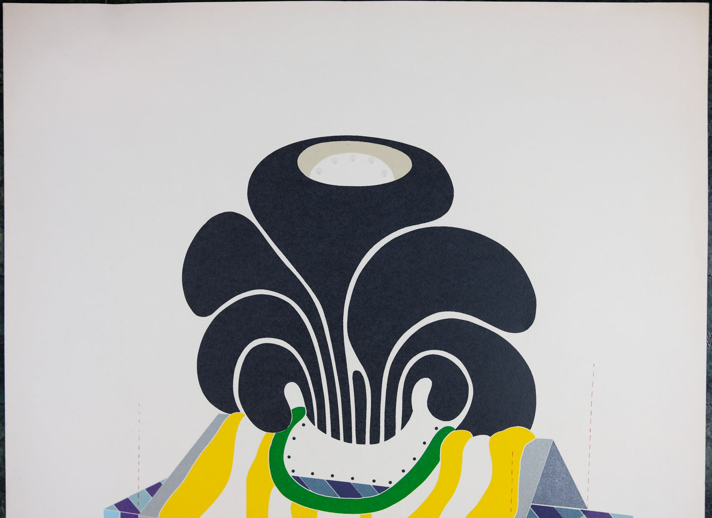 Werner Pfeiffer Signed and Numbered in Pencil, Balance, Vintage Print Serigraph