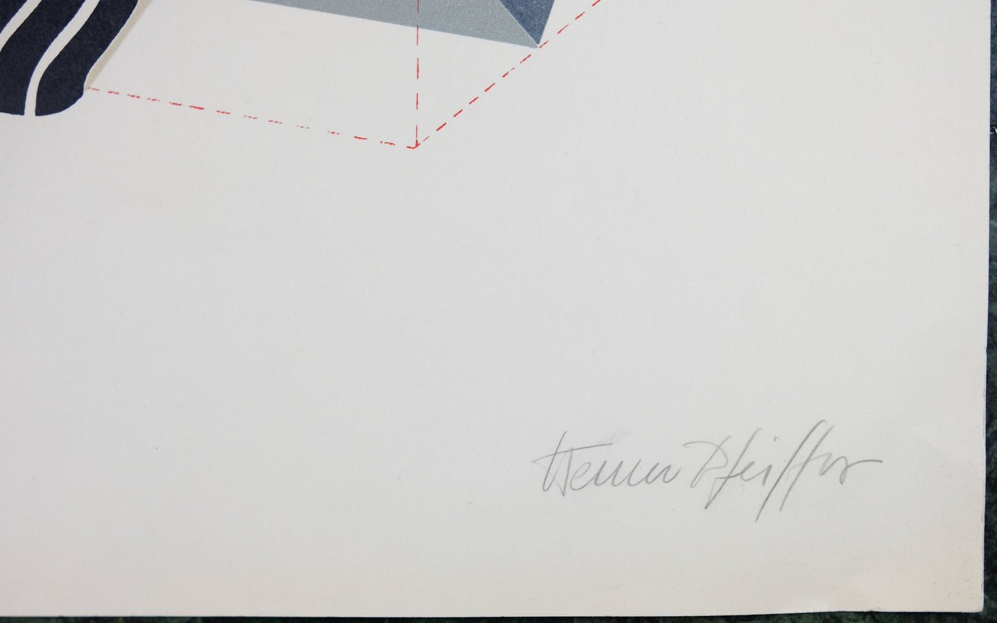 Werner Pfeiffer Signed and Numbered in Pencil, Balance, Vintage Print Serigraph
