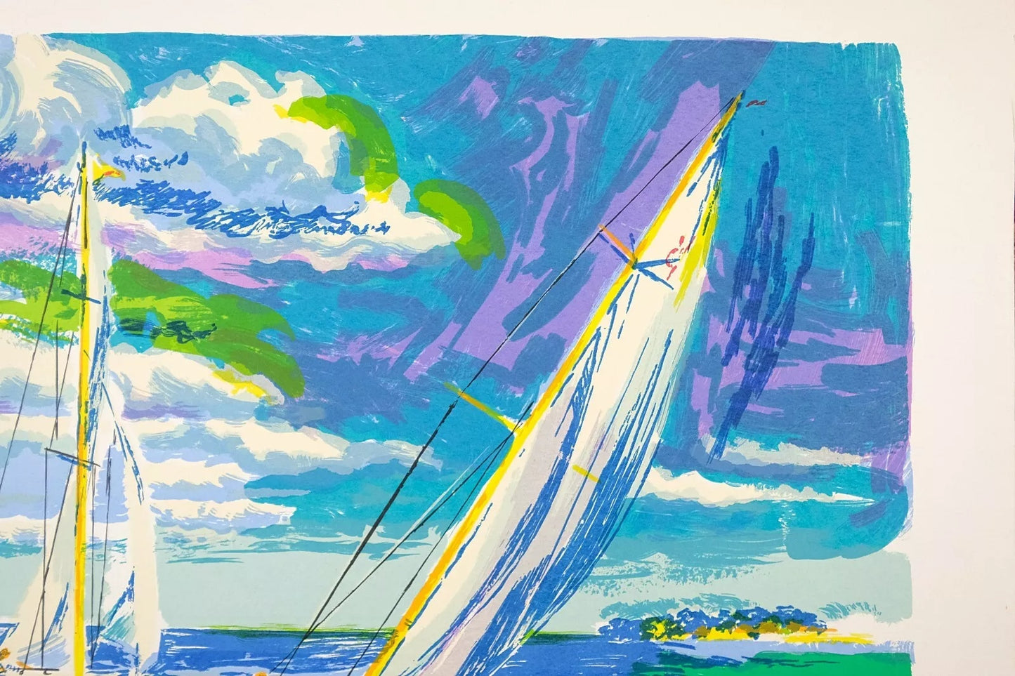Vintage Serigraph Print, Signed by Jay Woose, Edition A/P, Summer Yachats Scenery