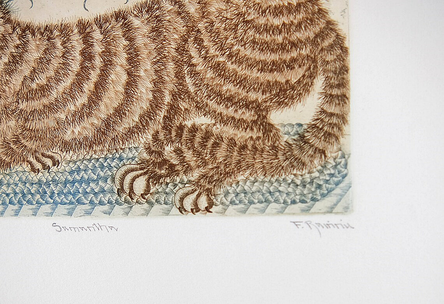 Vintage Etching, Pencil Signed by Felicity Rainnie, Original Edition Number 120