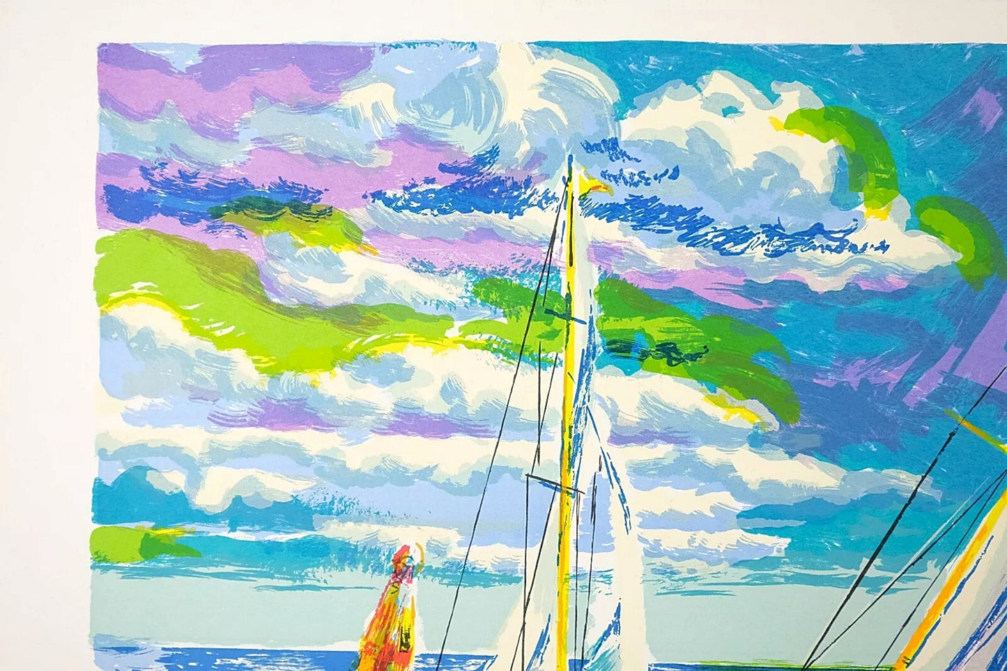 Vintage Serigraph Print, Signed by Jay Woose, Edition A/P, Summer Yachats Scenery