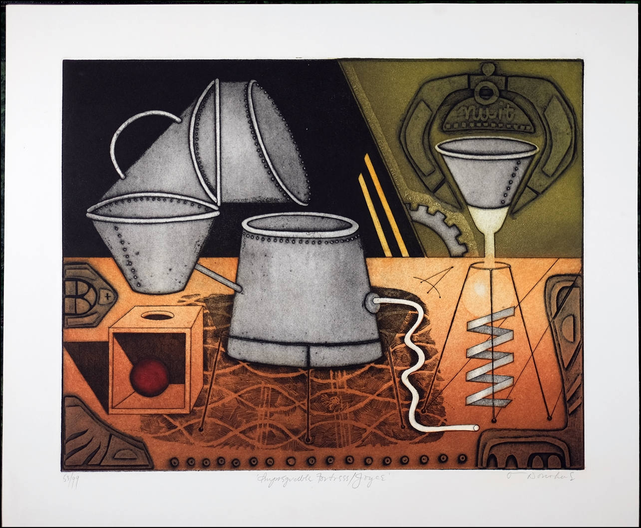 Vintage Litho Print, Aquatint Etching, by Tighe O'Donoghue, Limited Edition 99
