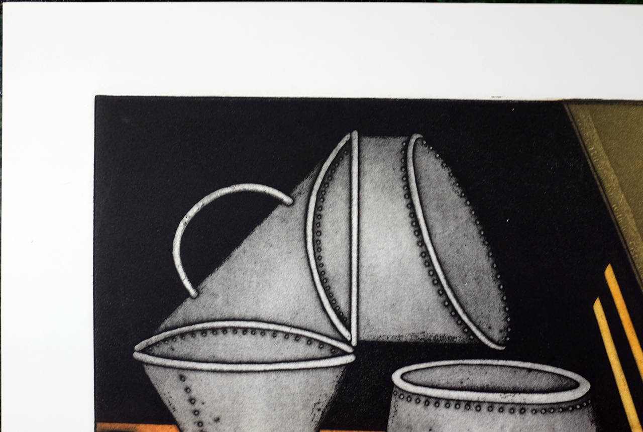 Vintage Litho Print, Aquatint Etching, by Tighe O'Donoghue, Limited Edition 99