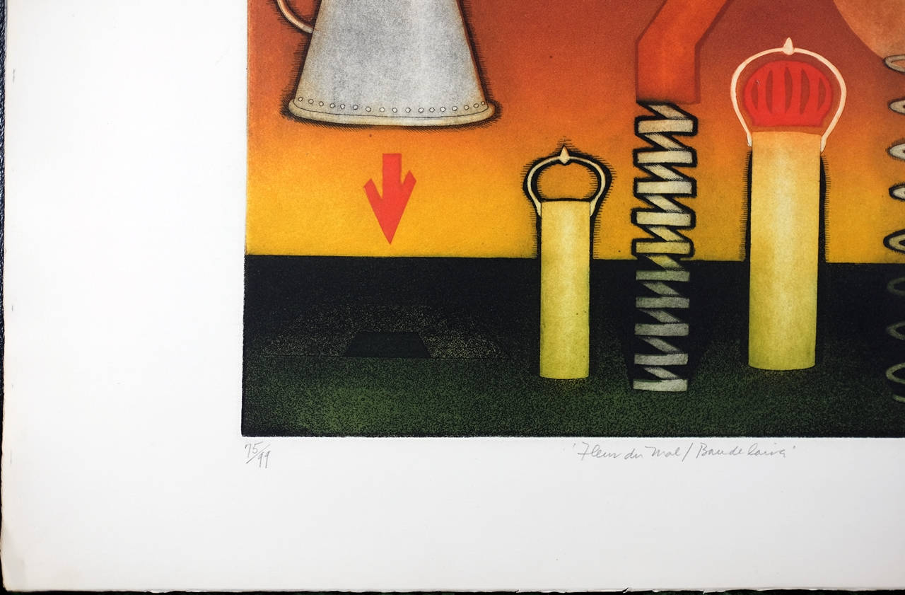 Vintage Litho Print Tighe O'Donoghue, Aquatint Etching Limited Edition 75/99