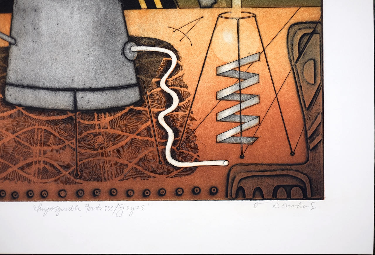 Vintage Litho Print, Aquatint Etching, by Tighe O'Donoghue, Limited Edition 99