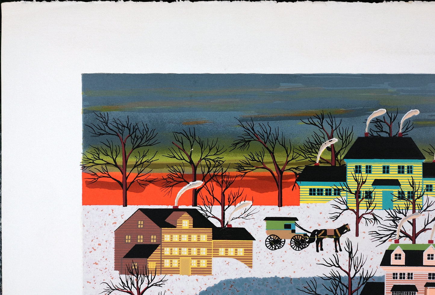 Vintage Print by Kevin Huang, Pencil Signed Serigraph & Silkscreen, Limited Edition Number 350